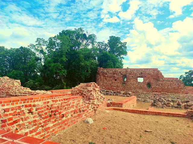 The ruins of the castle in Szubin